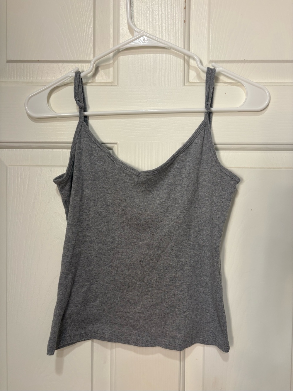 Brandy Melville Gray Ribbed Camisole Tank
